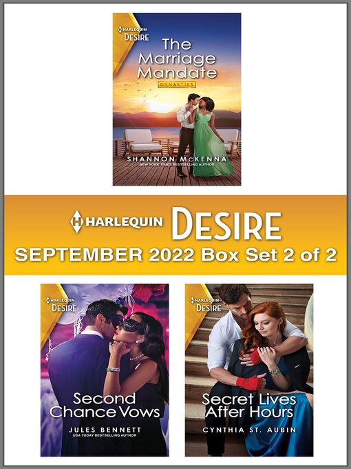 Title details for Harlequin Desire: September 2022 Box Set 2 of 2 by Shannon McKenna - Available